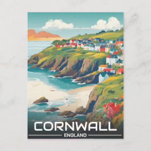 Cornwall graafschap Engeland cornwall kustlijn Feestdagenkaart
