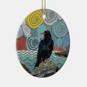 Cornwall-hoest Keramisch Ornament (Rechts)