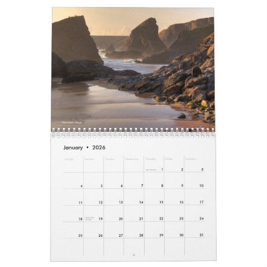 Cornwall-kalender Kalender (Jan 2026)