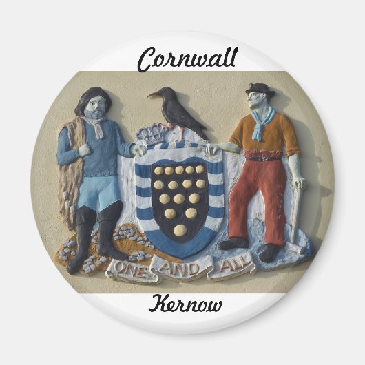 Cornwall Kernow Koelkast Magneet Arms (Voorkant)
