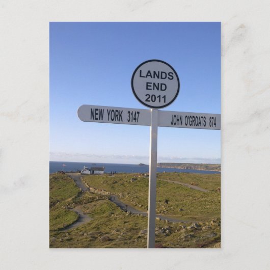Cornwall Lands End Briefkaart (Voorkant)