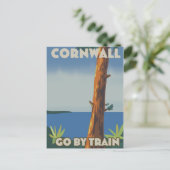Cornwall met trein briefkaart (Staand voorkant)