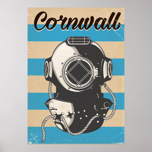 Cornwall Nautische reisposter Poster (Voorkant)