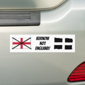 Cornwall niet Engeland bumpersticker (Op auto)
