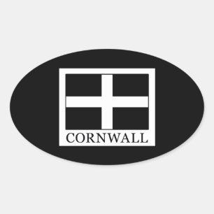 Cornwall Ovale Sticker