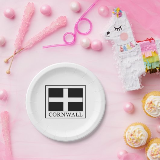 Cornwall Papieren Bordje (Feest)