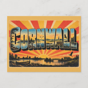 Cornwall PEI Rivierfront Moerasland Trails Kunst Briefkaart
