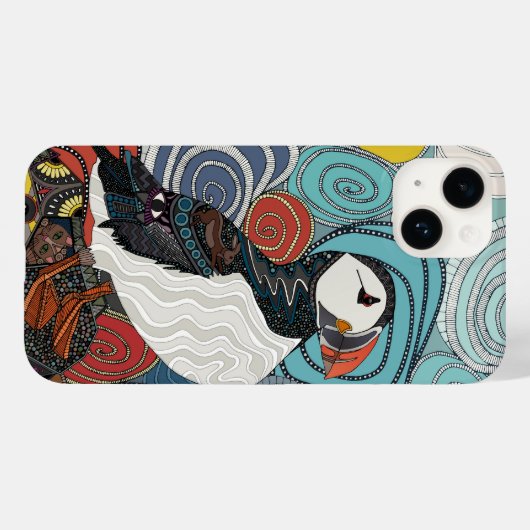 Cornwall puffin Case-Mate iPhone case (Achterkant (horizontaal))