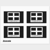 Cornwall Rechthoekige Sticker (Vel)
