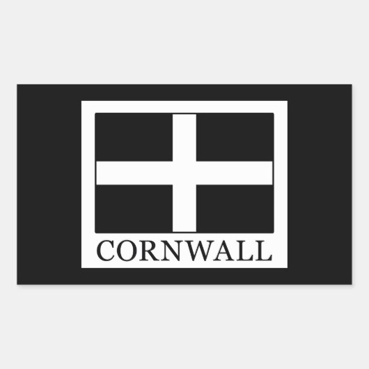Cornwall Rechthoekige Sticker (Voorkant)