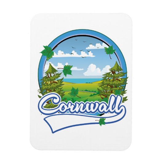 Cornwall Reislogo Magneet (Verticaal)