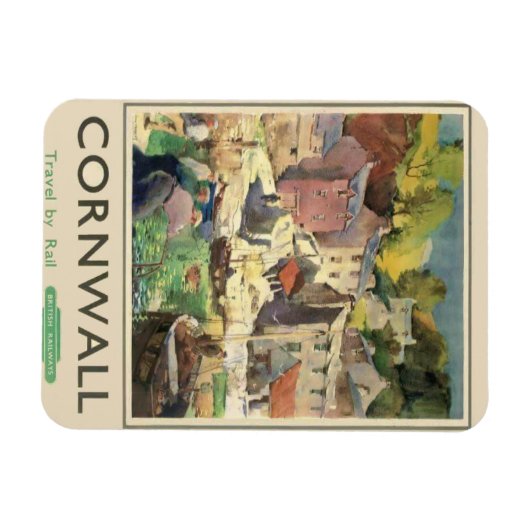 Cornwall Reizen per Rail Koelkast Magnet Magneet (Horizontaal)