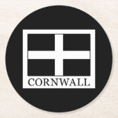 Cornwall Ronde Kartonnen Onderzetter (Voorkant)