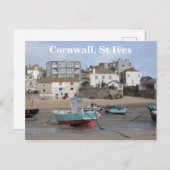 Cornwall, St Ives, een strand uitzicht Briefkaart (Voorkant / Achterkant)