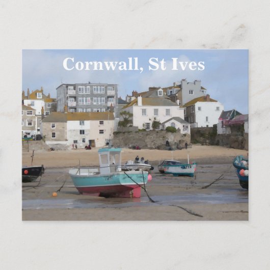 Cornwall, St Ives, een strand uitzicht Briefkaart (Voorkant)