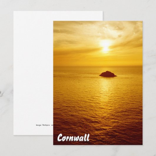 Cornwall sunset Kaart (Voorkant / Achterkant)