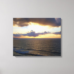 Cornwall Sunset nabar Saint Agnes Poldark Country Canvas Afdruk