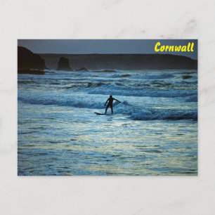 Cornwall surfen briefkaart