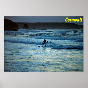 Cornwall surfen poster