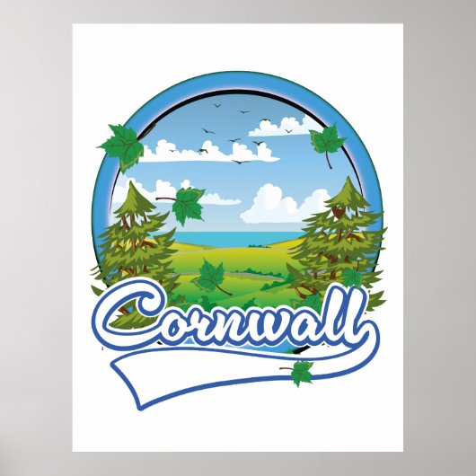 Cornwall Travel logo Poster (Voorkant)