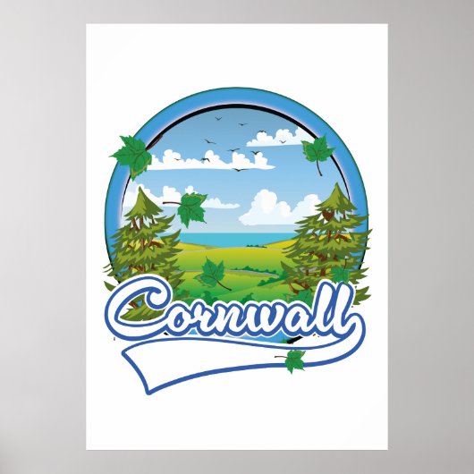 Cornwall Travel logo Poster (Voorkant)