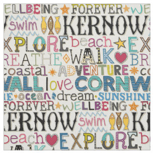 Cornwall typografie stof