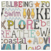 Cornwall typografie stof (Close Up)