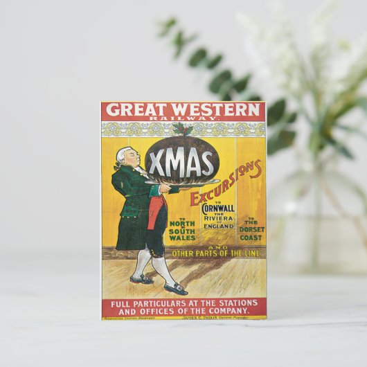 Cornwall UK Great Western Railway  Feestdagenkaart (Staand voorkant)