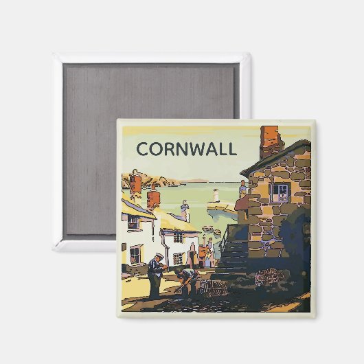 Cornwall, Verenigd Koninkrijk Magneet (Voorkant / Achterkant)