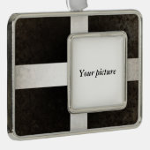 Cornwall Verzilverd Omlijst Ornament (Rechts)