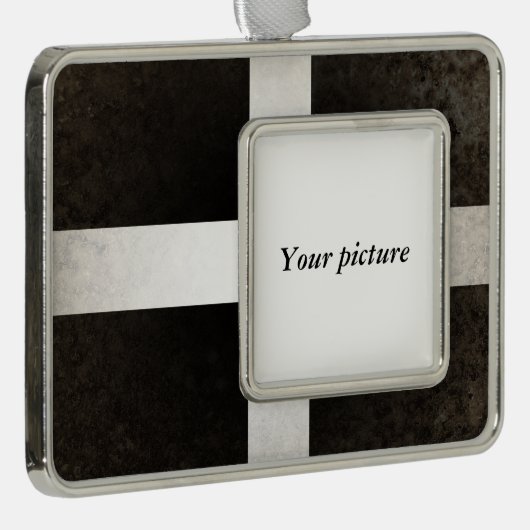 Cornwall Verzilverd Omlijst Ornament (Rechts)