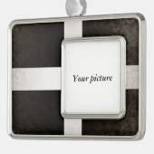 Cornwall Verzilverd Omlijst Ornament (Links)