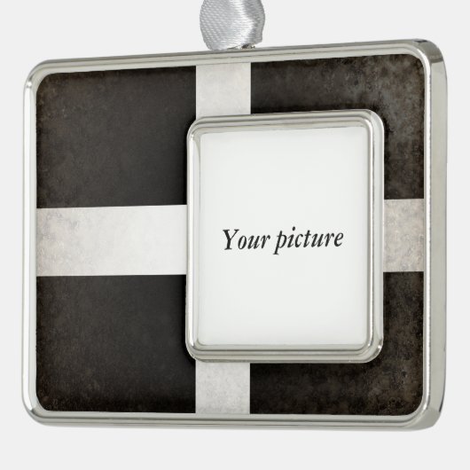 Cornwall Verzilverd Omlijst Ornament (Links)