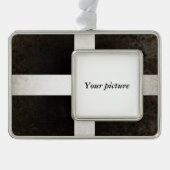 Cornwall Verzilverd Omlijst Ornament (Voorkant)