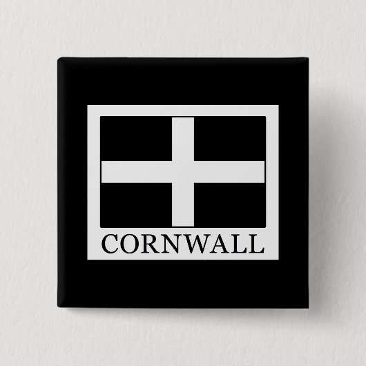 Cornwall Vierkante Button 5,1 Cm (Voorkant)