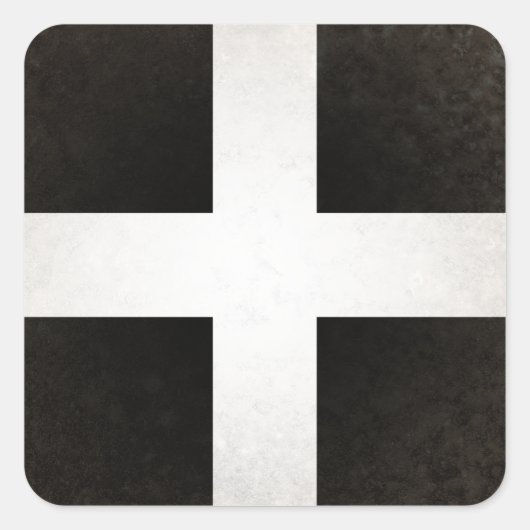 Cornwall Vierkante Sticker (Voorkant)
