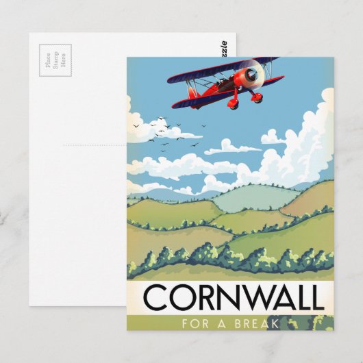 Cornwall voor een pauze briefkaart (Voorkant / Achterkant)