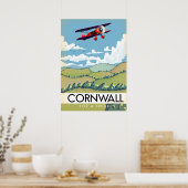 Cornwall voor een vakantie poster (Keuken)