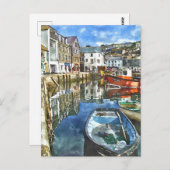 Cornwall Waterverf-Style Briefkaart (Voorkant / Achterkant)