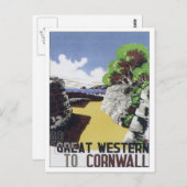  Cornwall Western Briefkaart (Voorkant / Achterkant)