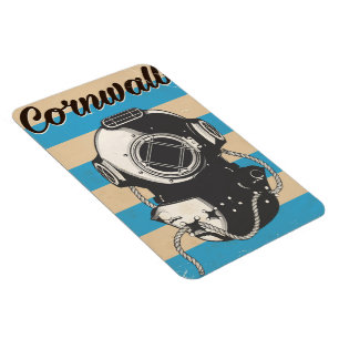 Cornwall Zeilposter met nautisch thema Magneet