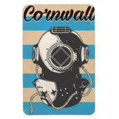 Cornwall Zeilposter met nautisch thema Magneet (Verticaal)