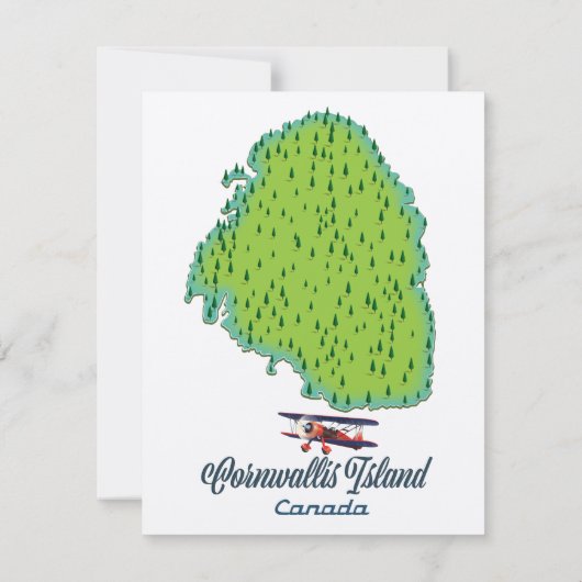 Cornwallis Island, Canada Travel map (Achterkant)