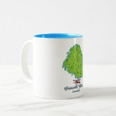 Cornwallis Island, Canada Travel map Tweekleurige Koffiemok (Voorkant links)