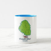 Cornwallis Island, Canada Travel map Tweekleurige Koffiemok (Center)