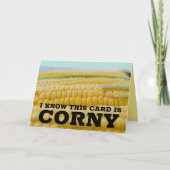 CORNY CORN OP DE COB BIRTHDAY CARDS KAART (Voorkant)