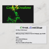 Corny_Creations Visitekaartje (Voorkant / Achterkant)