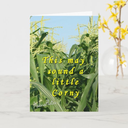 Corny-customize Kaart (Gele Bloem)
