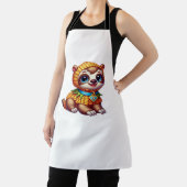 Corny Cuteness Halloween's Sweetest Luiaard Oversi Schort (Insitu)