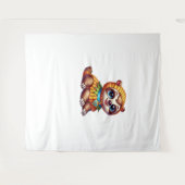 Corny Cuteness Halloween's Sweetest Luiaard Oversi Wandkleed (Voorkant (horizontaal))